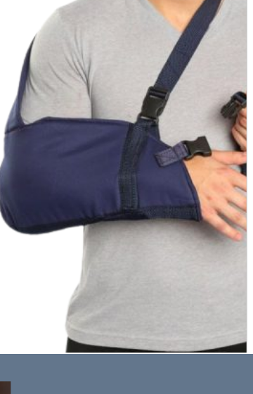 Cabestrillo azul para brazo